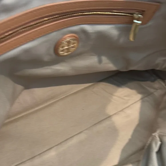 Tory Burch Pink and Orange Patterned Tote - Picture 10 of 12